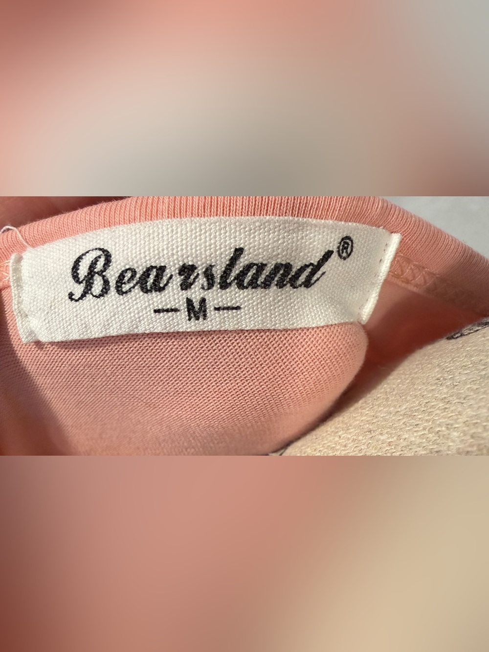 Bearsland Maternity Size Medium Pink Ruched Side Short Sleeve - Picture 7 of 7